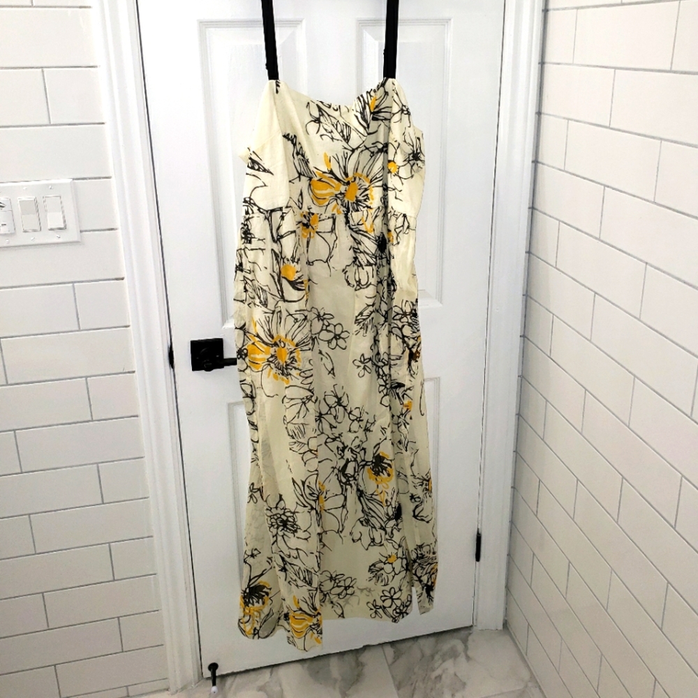Anthropologie sunflower dress